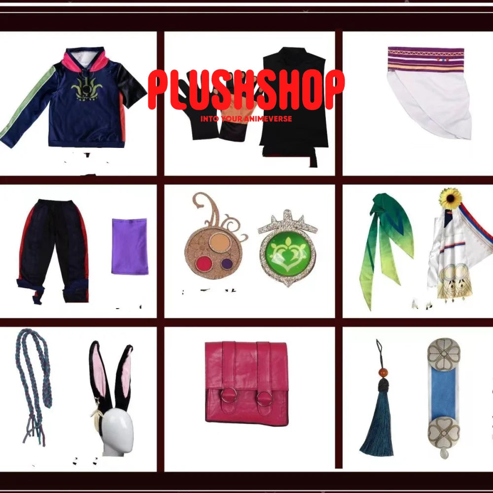 Genshin Impact Tighnari Cosplay Costume Full Set Wig