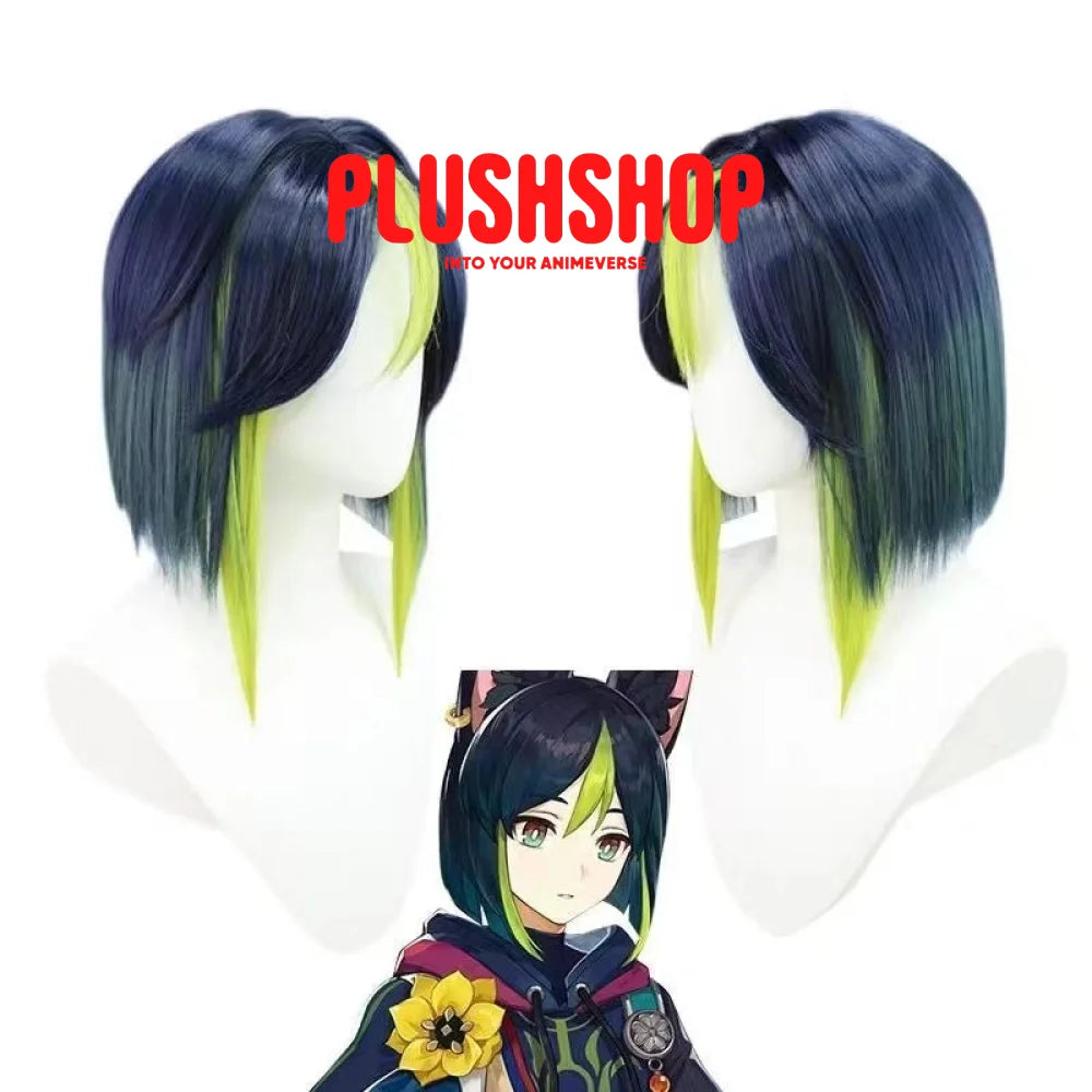 Genshin Impact Tighnari Cosplay Costume Full Set Wig Only / S