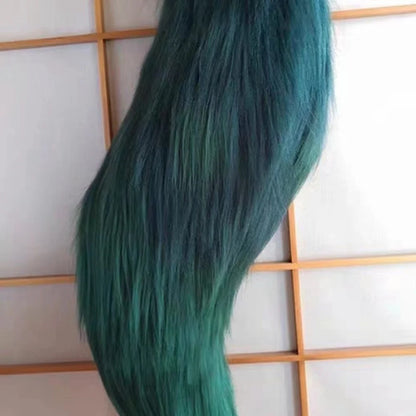 Genshin Impact Tighnari Cosplay Costume Full Set Wig Tail Only / S