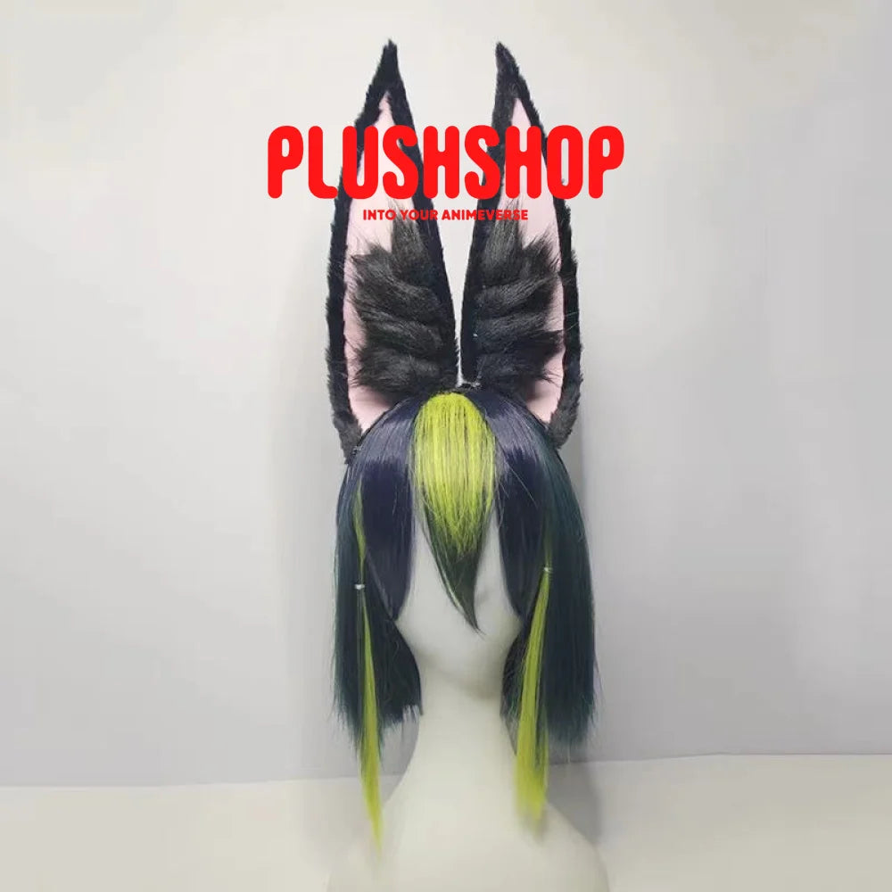 Genshin Impact Tighnari Cosplay Wig And Furry Ears