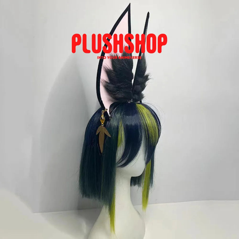 Genshin Impact Tighnari Cosplay Wig And Furry Ears