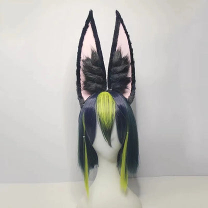 Genshin Impact Tighnari Cosplay Wig And Furry Ears