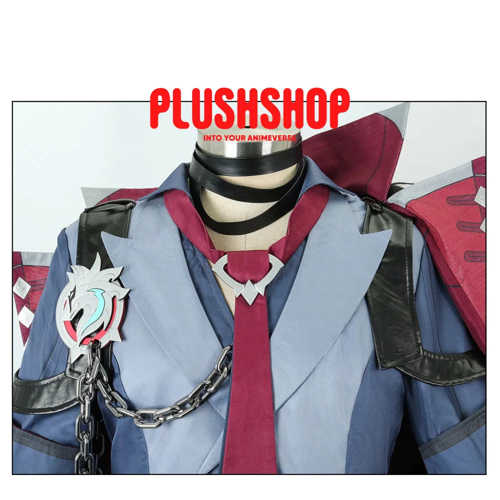 Genshin Impact Wriothesley Cosplay Outfit Clohes Wig Cosplay 套装