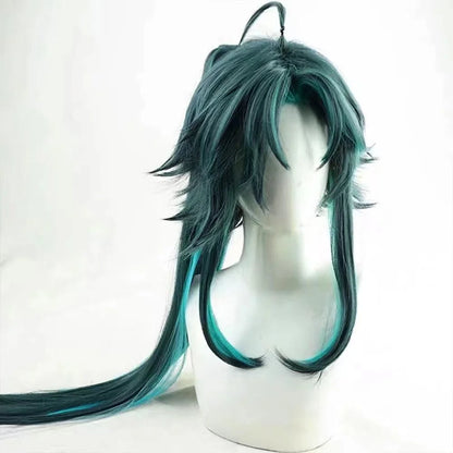 Genshin Impact Xiao Cosplay Wig Ponytail Included