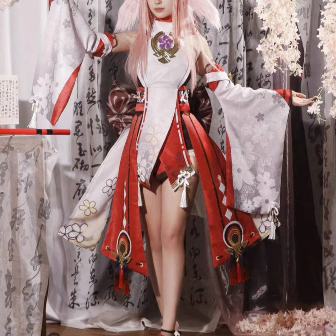 Genshin Impact Yae Miko Cosplay Outfit Clohes Wig Cosplay 套装