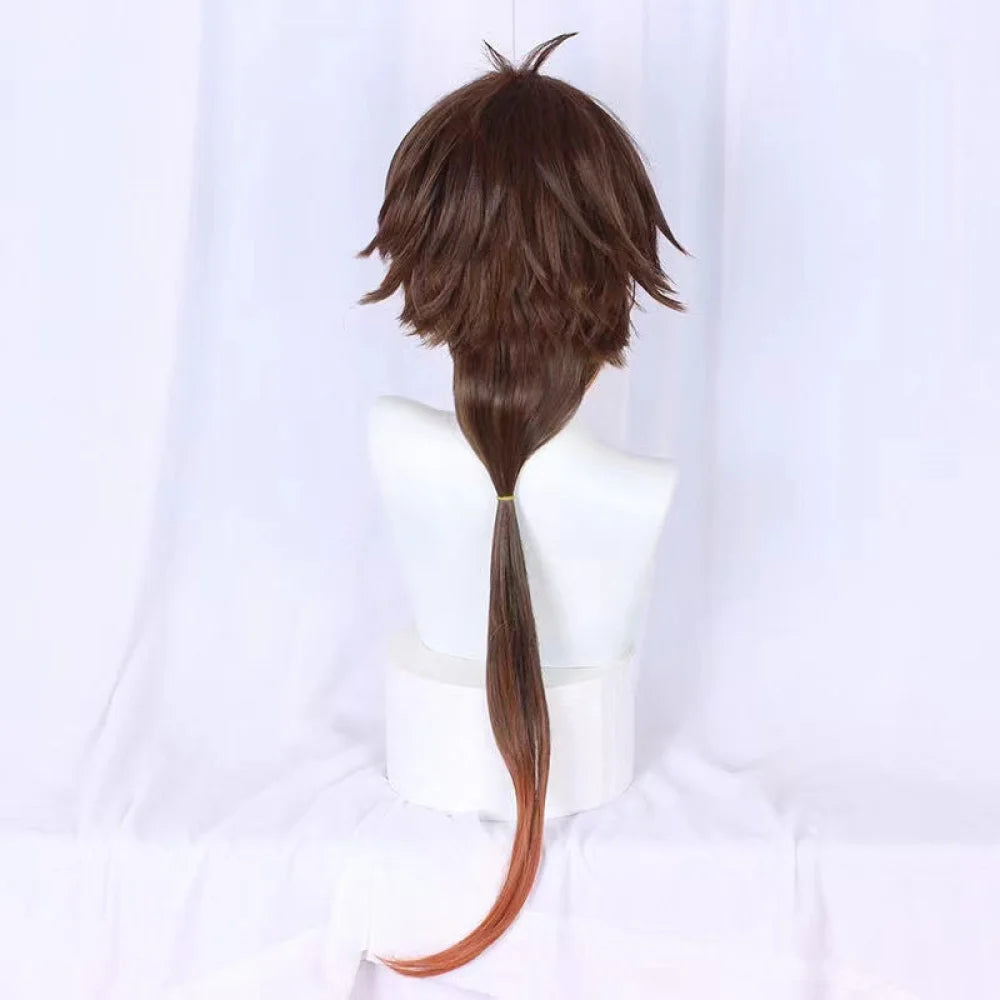 Genshin Impact Zhongli Cosplay Wig
