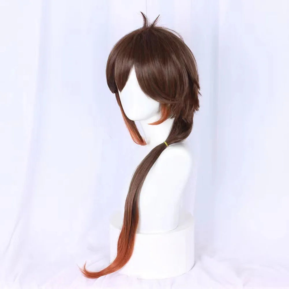 Genshin Impact Zhongli Cosplay Wig