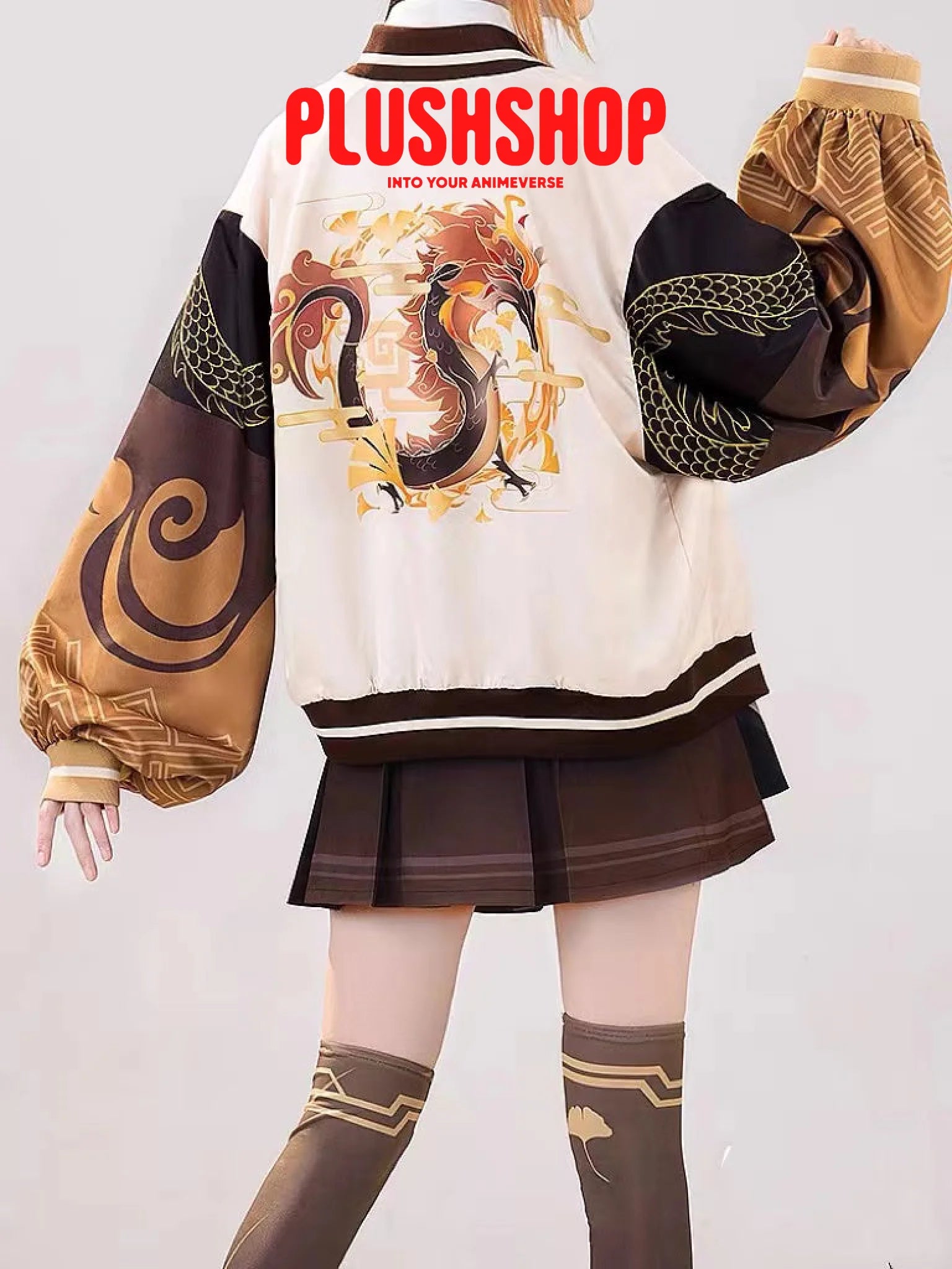 Genshin Impact Zhongli Theme Costume Casual Wearing Outfit