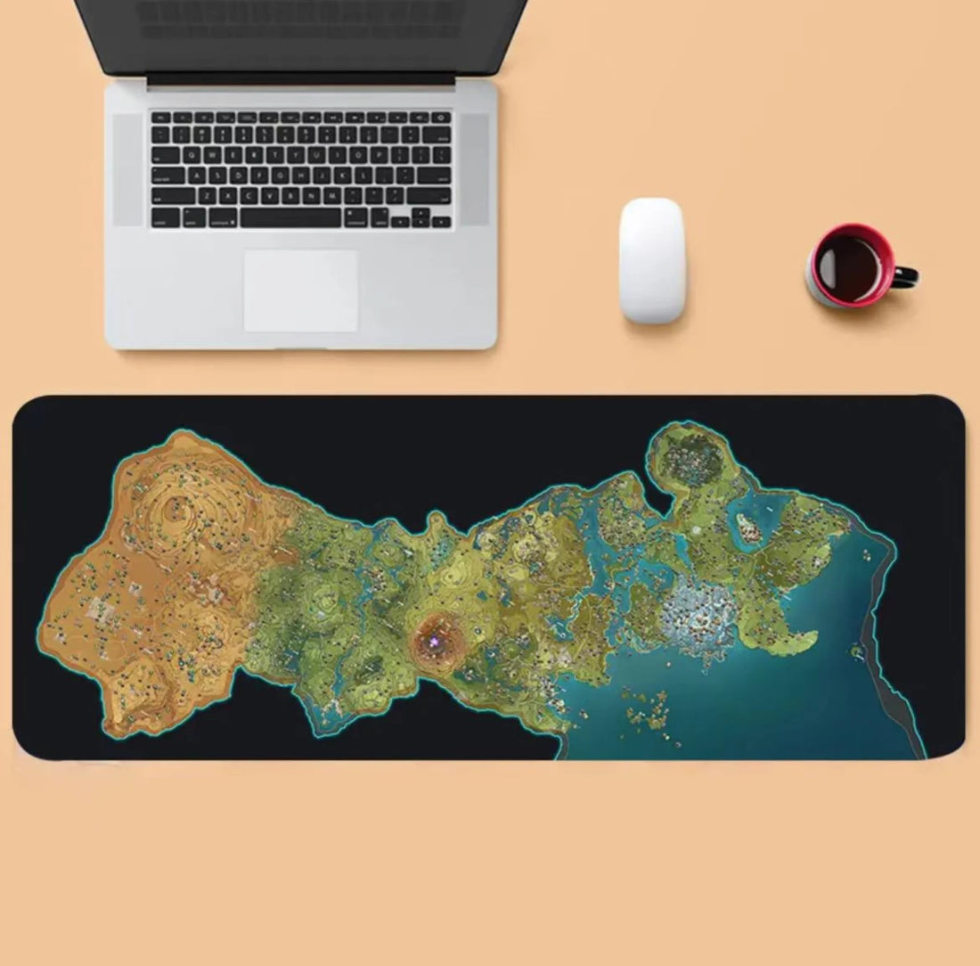 Genshin Large Mousepad Thicken Keyboard Map / 800Mm*300Mm(Thickness 3Mm)