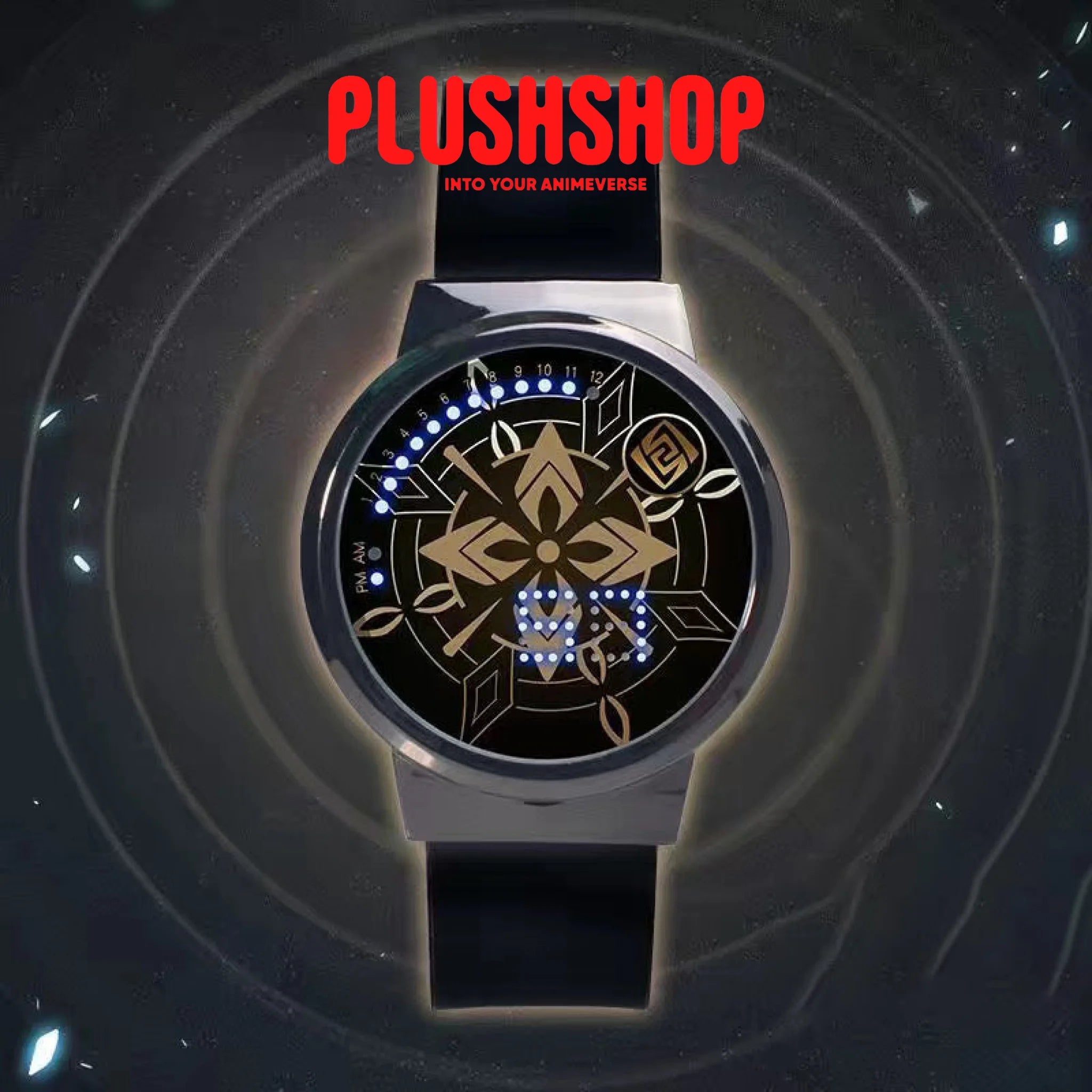 Genshin Impact Characters Led Animation Watch Peripheral Waterproof Touch Screen Albedo