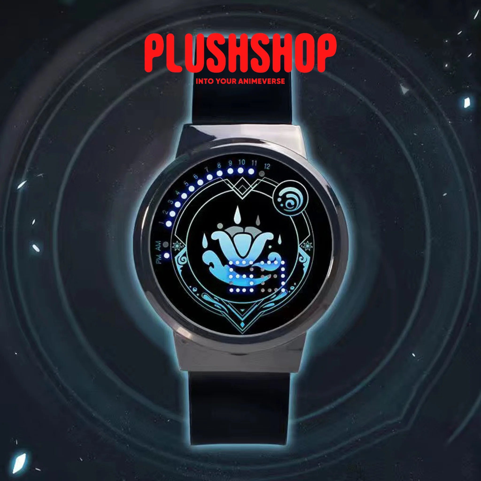 Genshin Impact Characters Led Animation Watch Peripheral Waterproof Touch Screen Ayato
