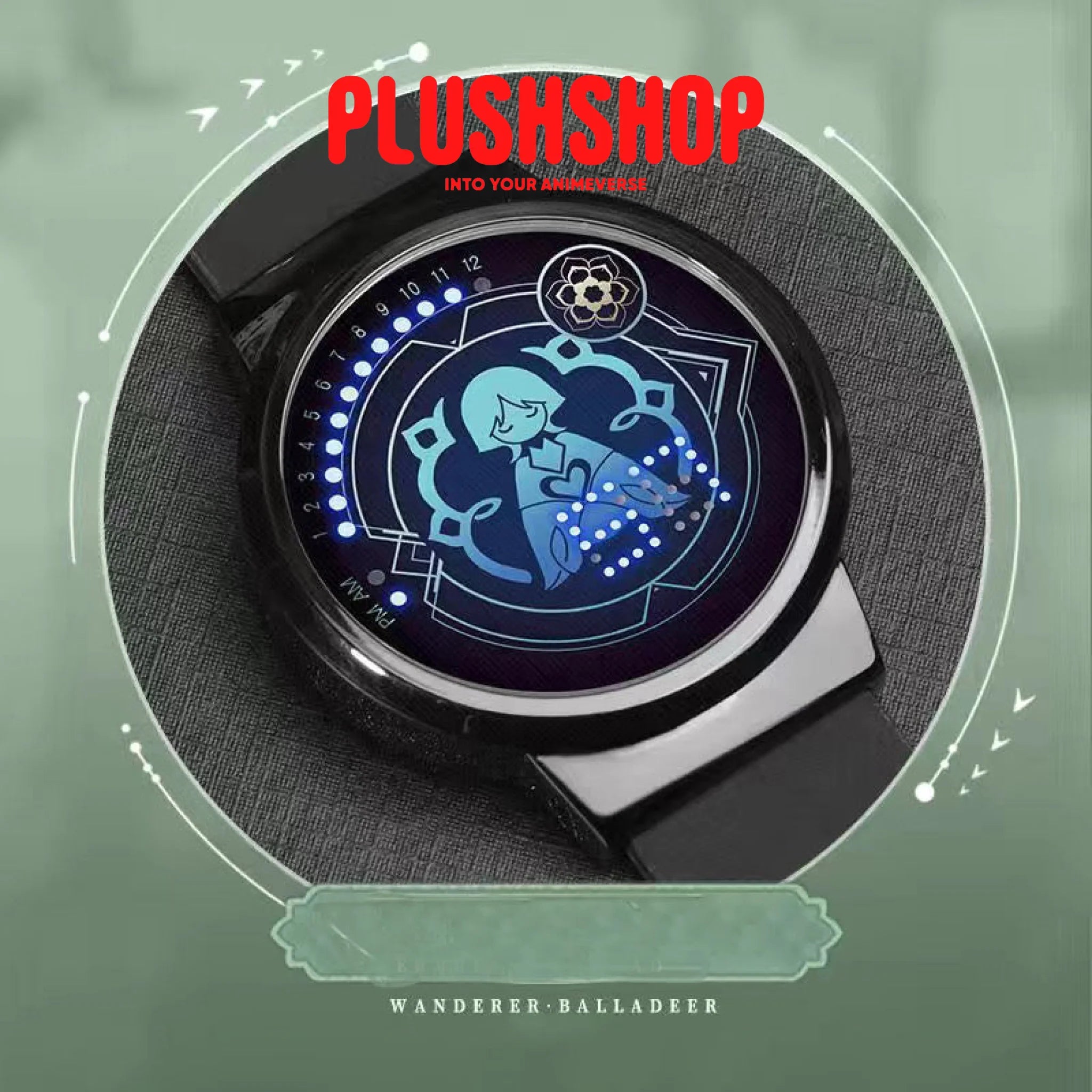 Genshin Impact Characters Led Animation Watch Peripheral Waterproof Touch Screen Scaramouche