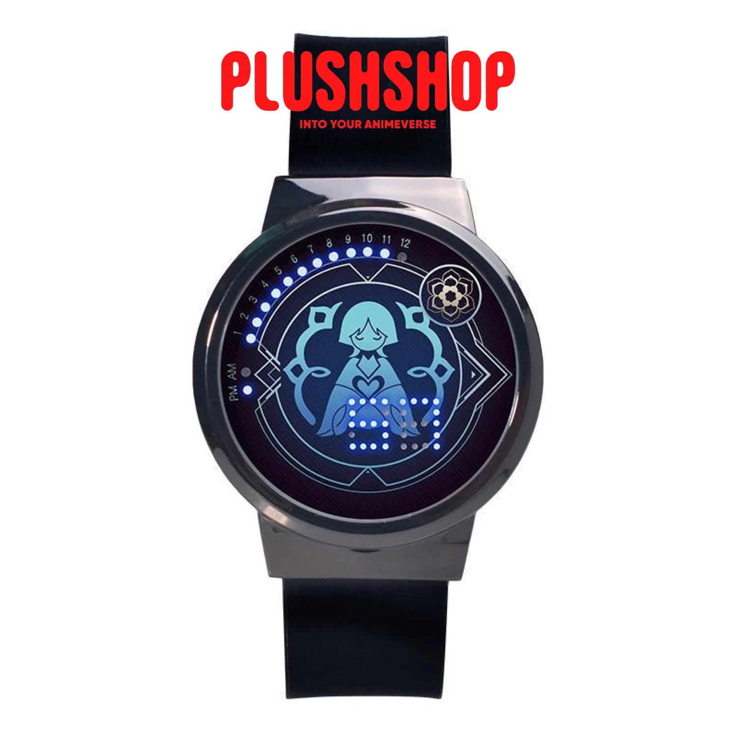 Genshin Impact Characters Led Animation Watch Peripheral Waterproof Touch Screen
