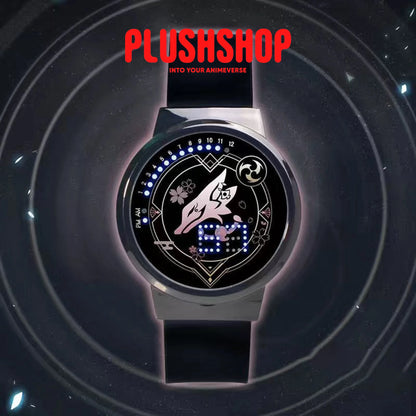 Genshin Impact Characters Led Animation Watch Peripheral Waterproof Touch Screen Yea Miko
