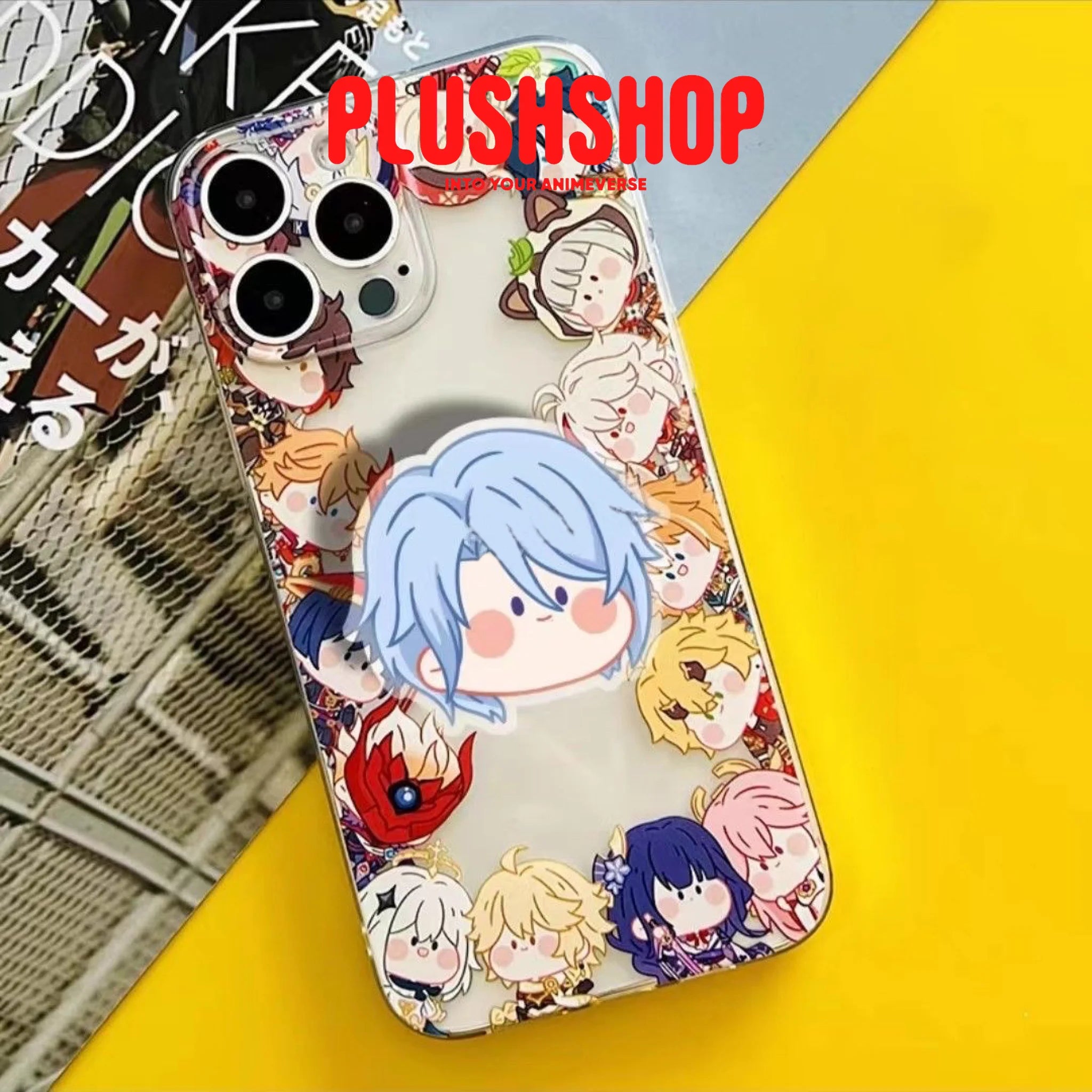Genshin Impact Phone Grip Holder. Cute Figure Stand For Fans