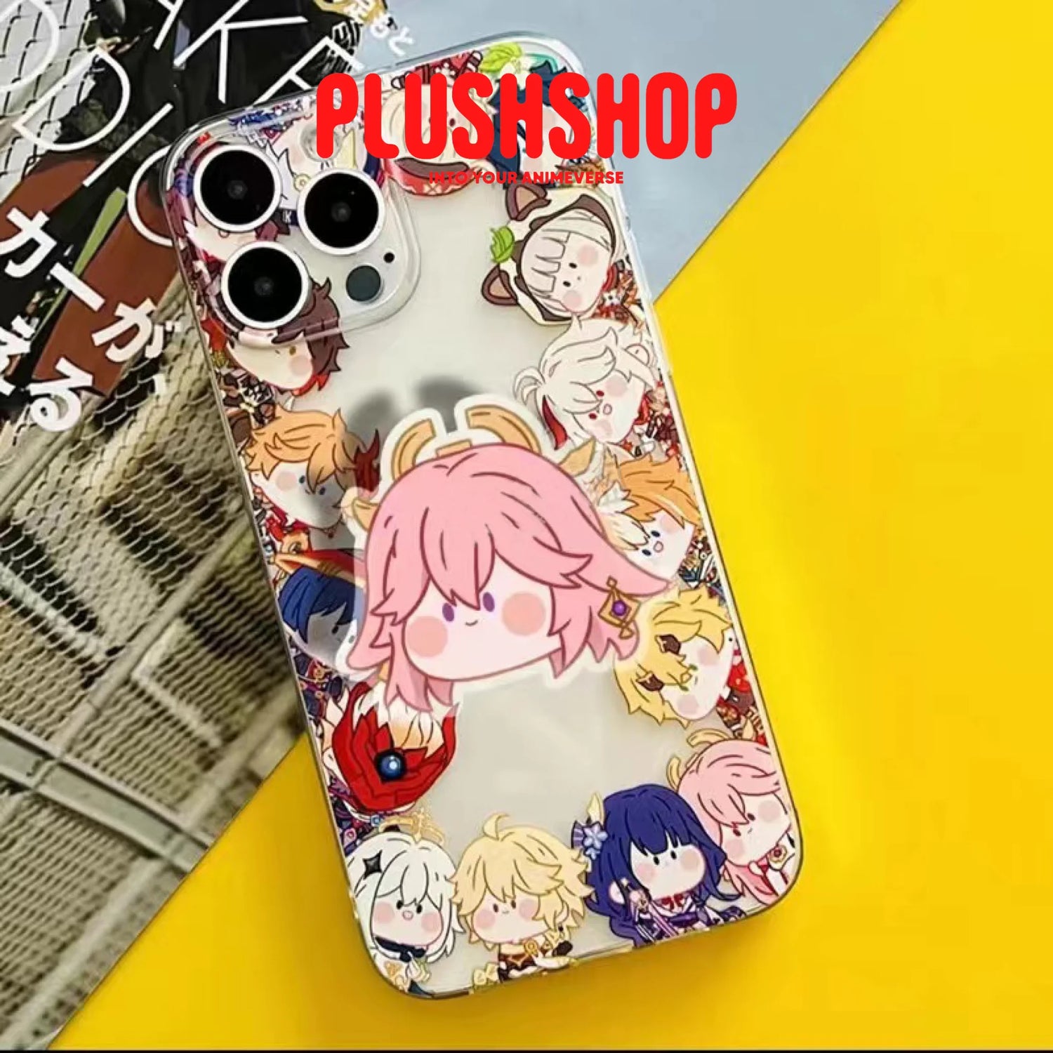 Genshin Impact Phone Grip Holder. Cute Figure Stand For Fans