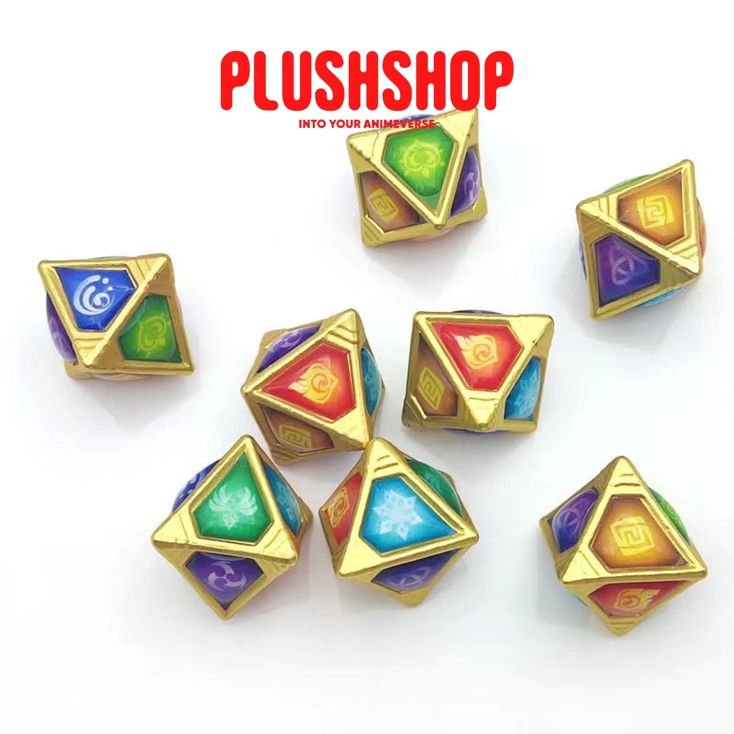 Genshin Accessory Summon Dice And Necklace 8Pcs Dice20% Discount For Now