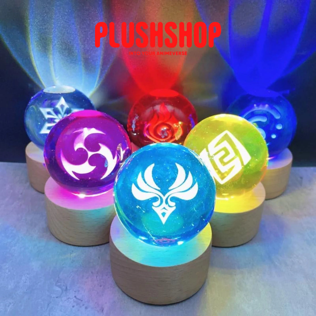 Genshin Visions Glowing Crystal Ball Lights Toy 玩具/游戏