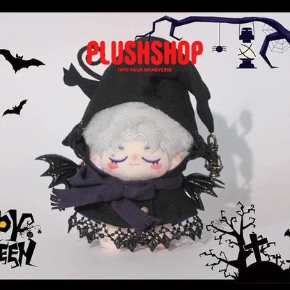 [Halloween Limited]Black Cat &amp; Witch Hat Outfit For 4IN Doll 玩偶