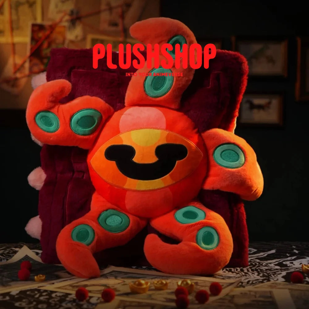 [Halloween Limited]Cthulhu Octopus Book Plush Pillow Red 玩偶