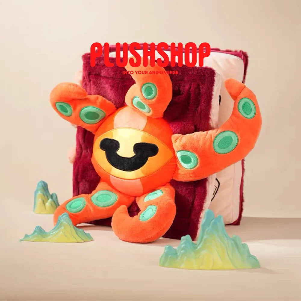 [Halloween Limited]Cthulhu Octopus Book Plush Pillow Red 玩偶