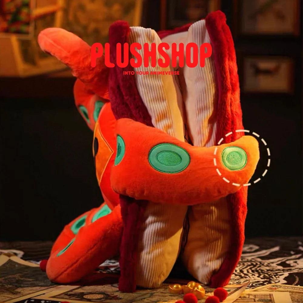 [Halloween Limited]Cthulhu Octopus Book Plush Pillow Red 玩偶