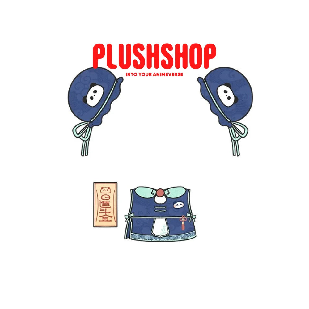 [Halloween Limited]Panda Zombie Outfit For 4IN Doll C 玩偶