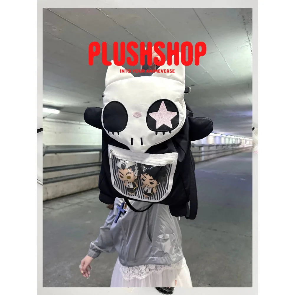 [Halloween Limited]Skeleton Cat Detachable 2-in-1 Ita Bag Only Bag 女士背包