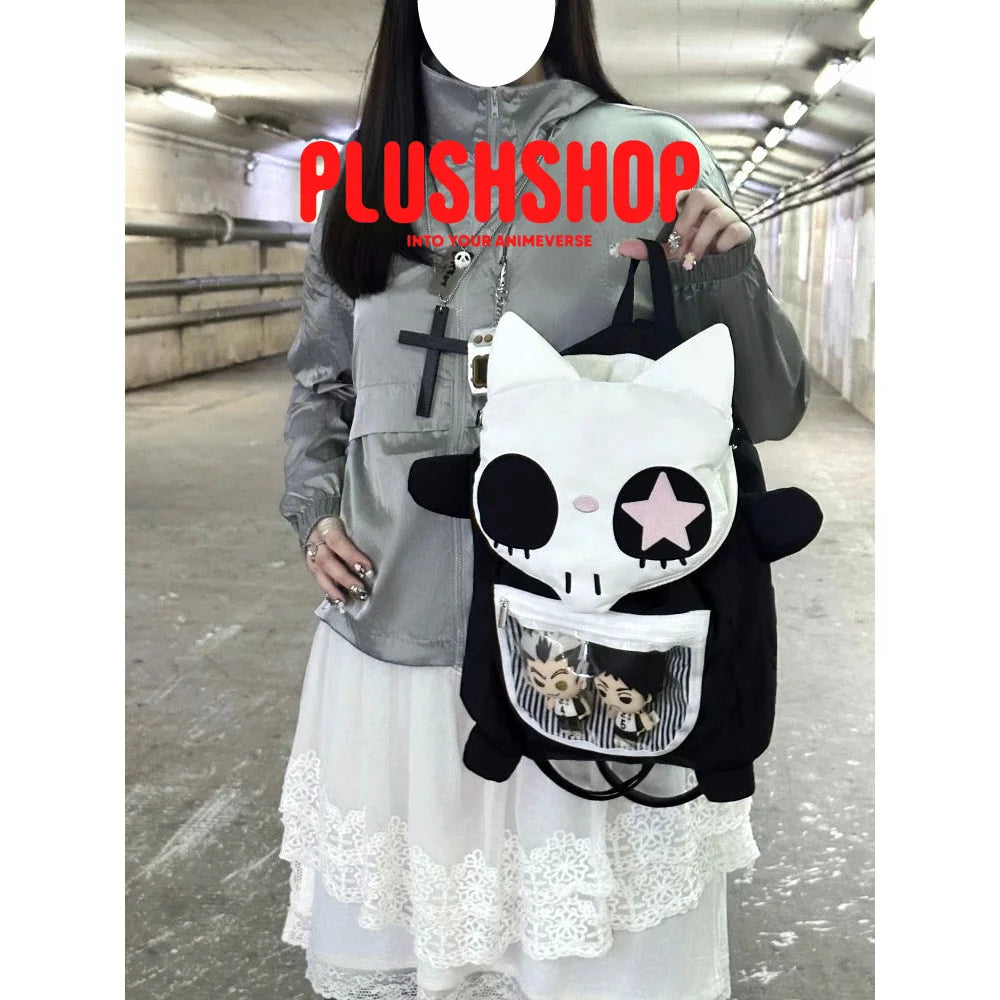 [Halloween Limited]Skeleton Cat Detachable 2-in-1 Ita Bag Only Bag 女士背包