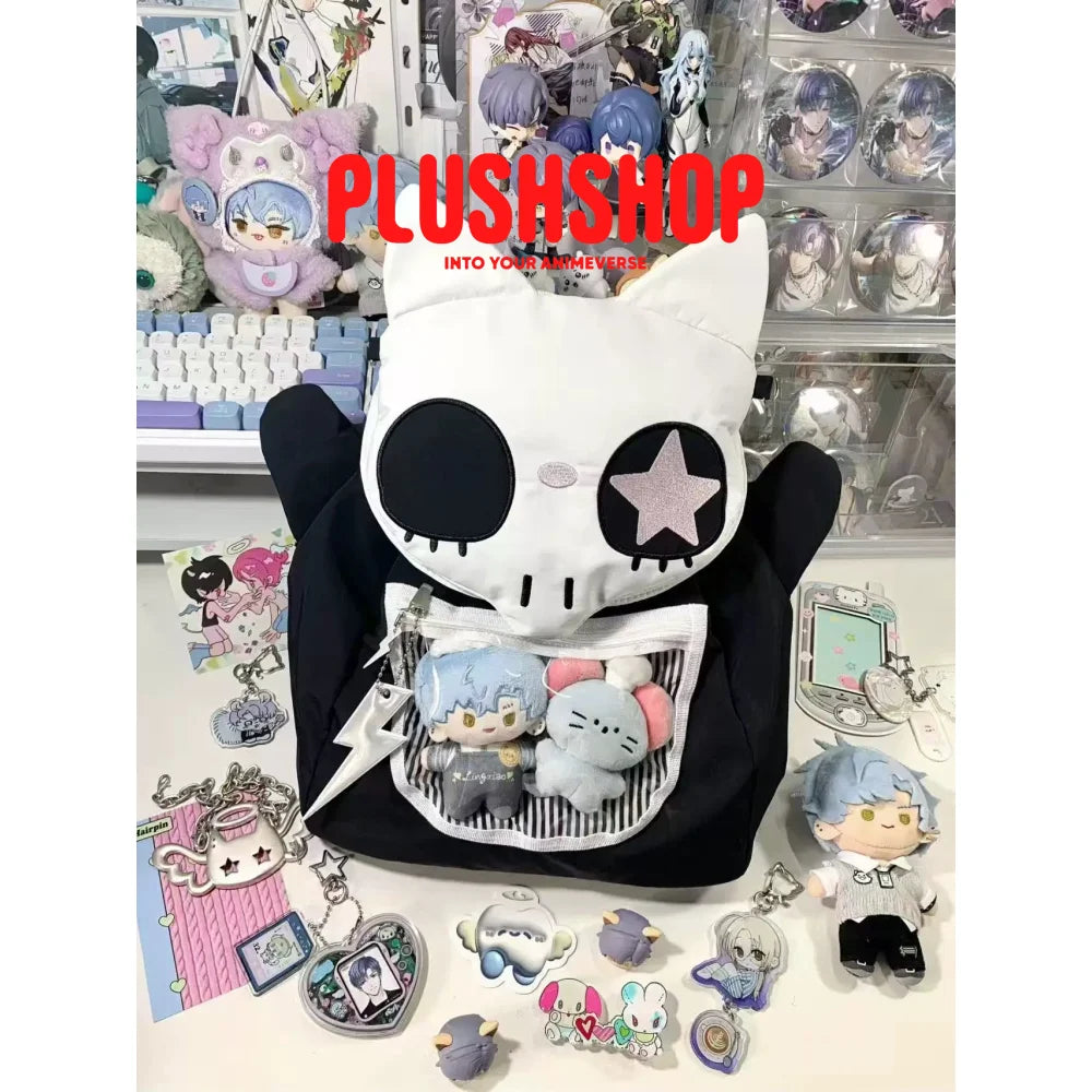 [Halloween Limited]Skeleton Cat Detachable 2-in-1 Ita Bag Only Bag 女士背包