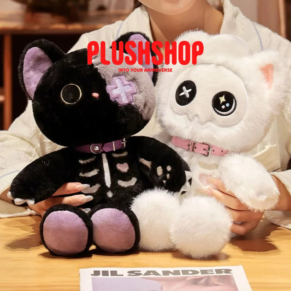 [Halloween Limited]Skeleton Cat Plush (15IN) 玩偶