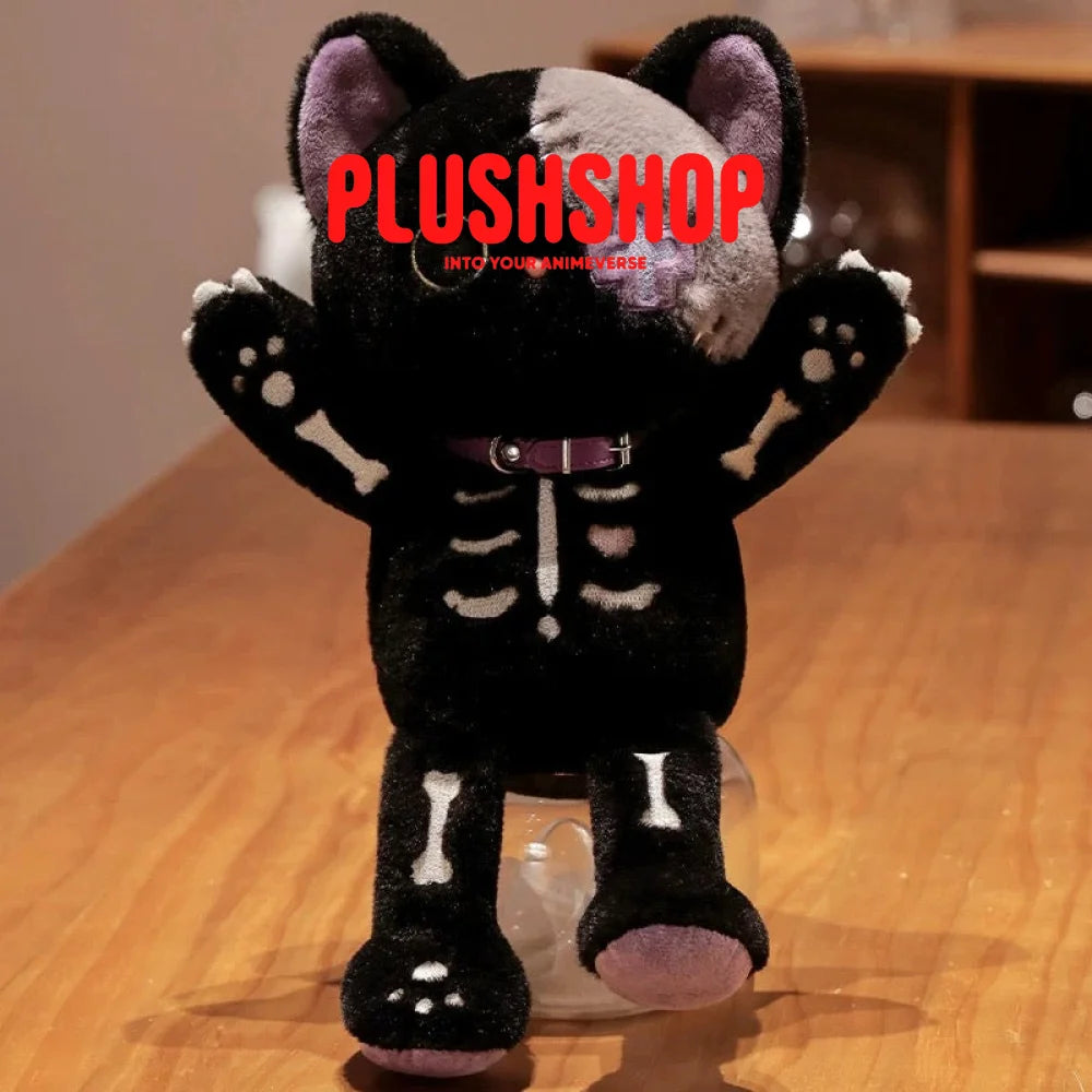 [Halloween Limited]Skeleton Cat Plush (15IN) 玩偶