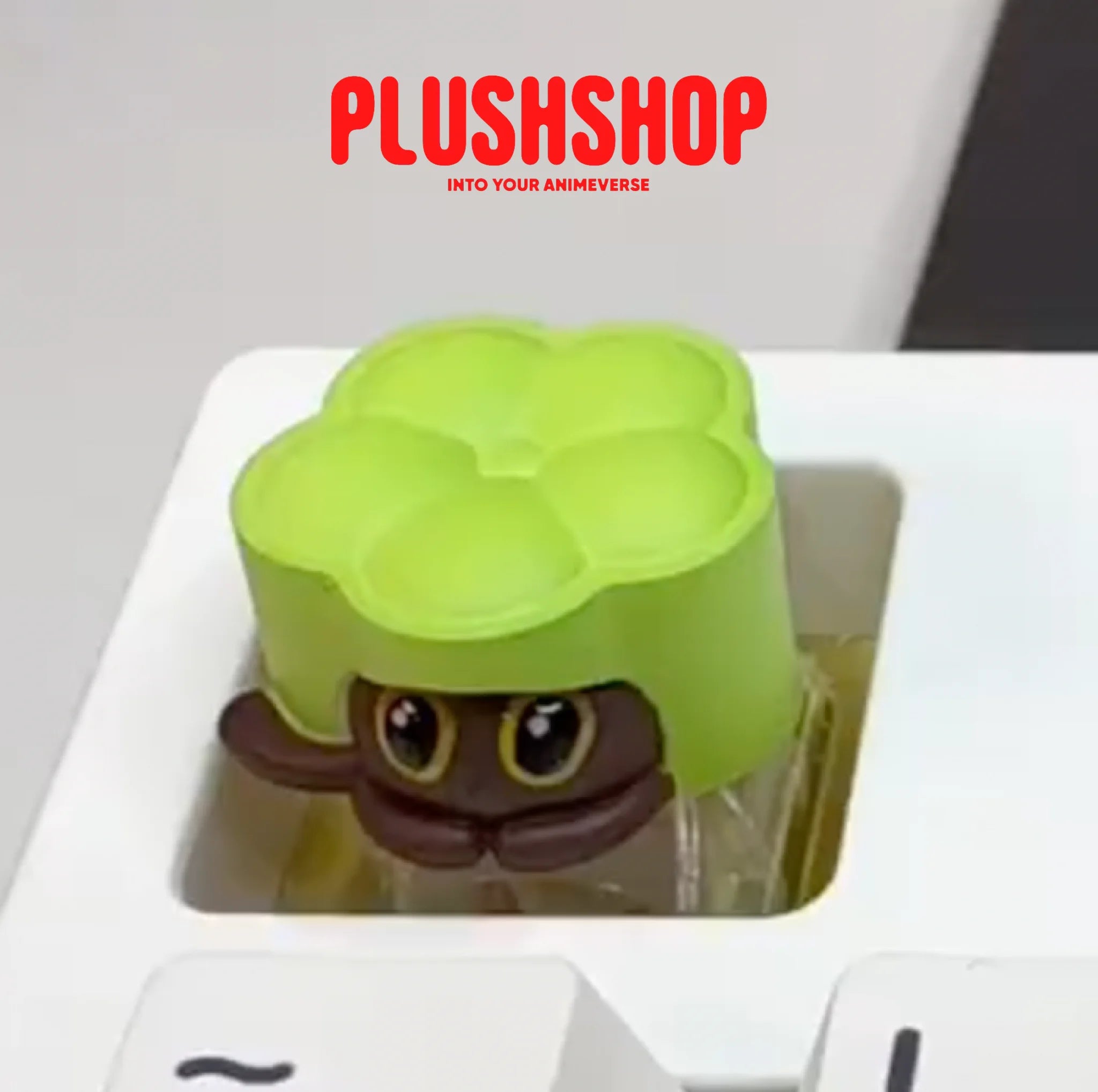 Honkai Starrail Cute Meowmeow Cake Handcrafted Keycaps Green Meow Cake(1Pc) 键盘键帽