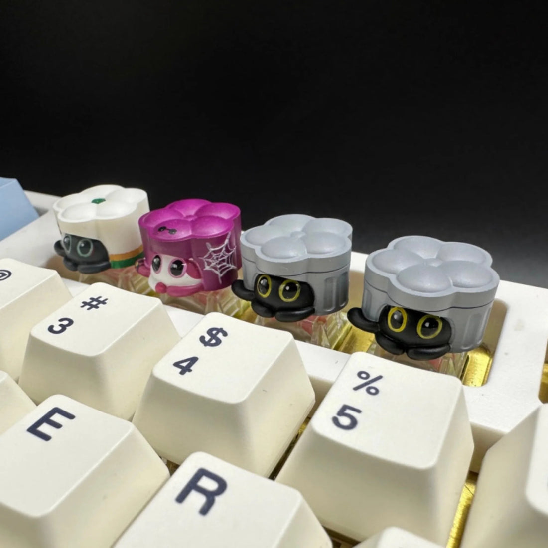 Honkai Starrail Cute Meowmeow Cake Handcrafted Keycaps 键盘键帽