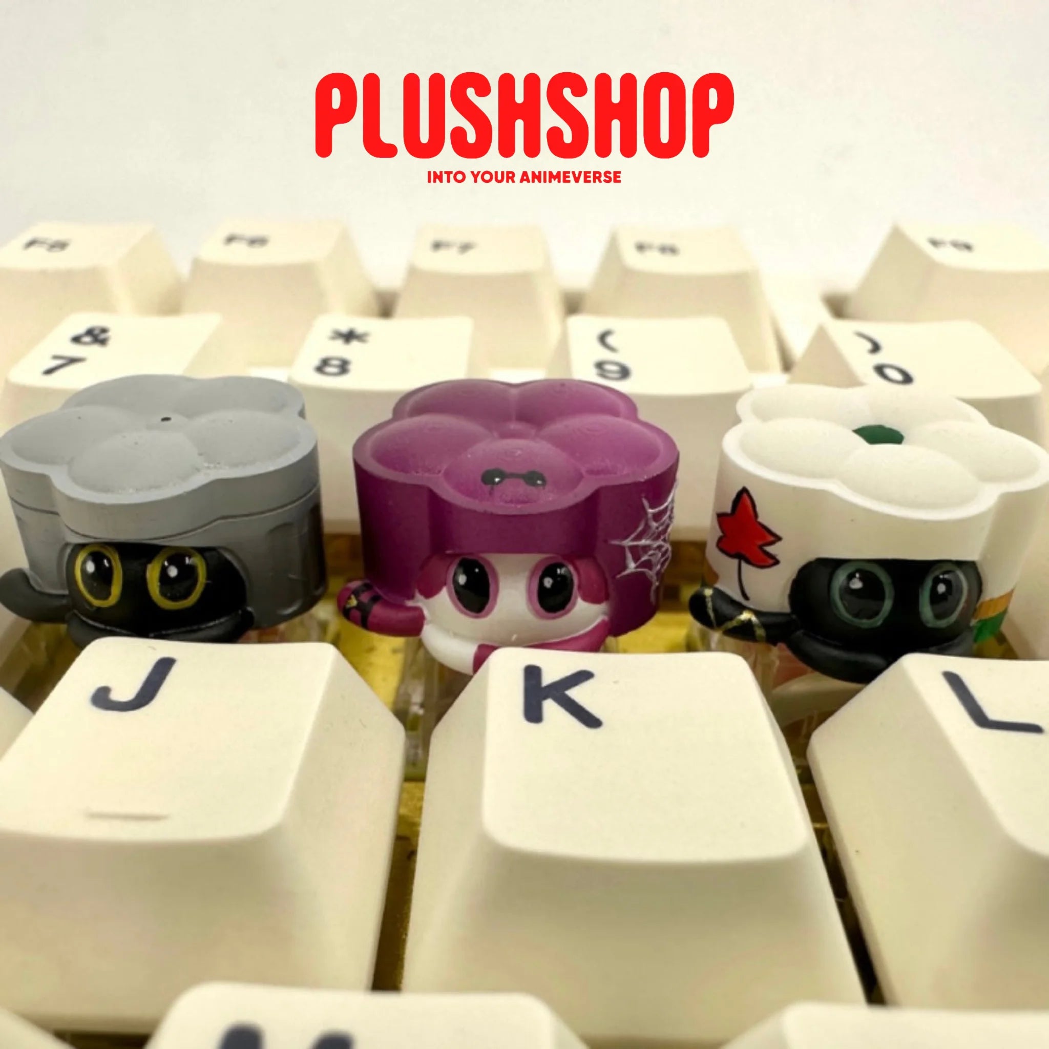 Honkai Starrail Cute Meowmeow Cake Handcrafted Keycaps Whole Set（3Pcs) 键盘键帽
