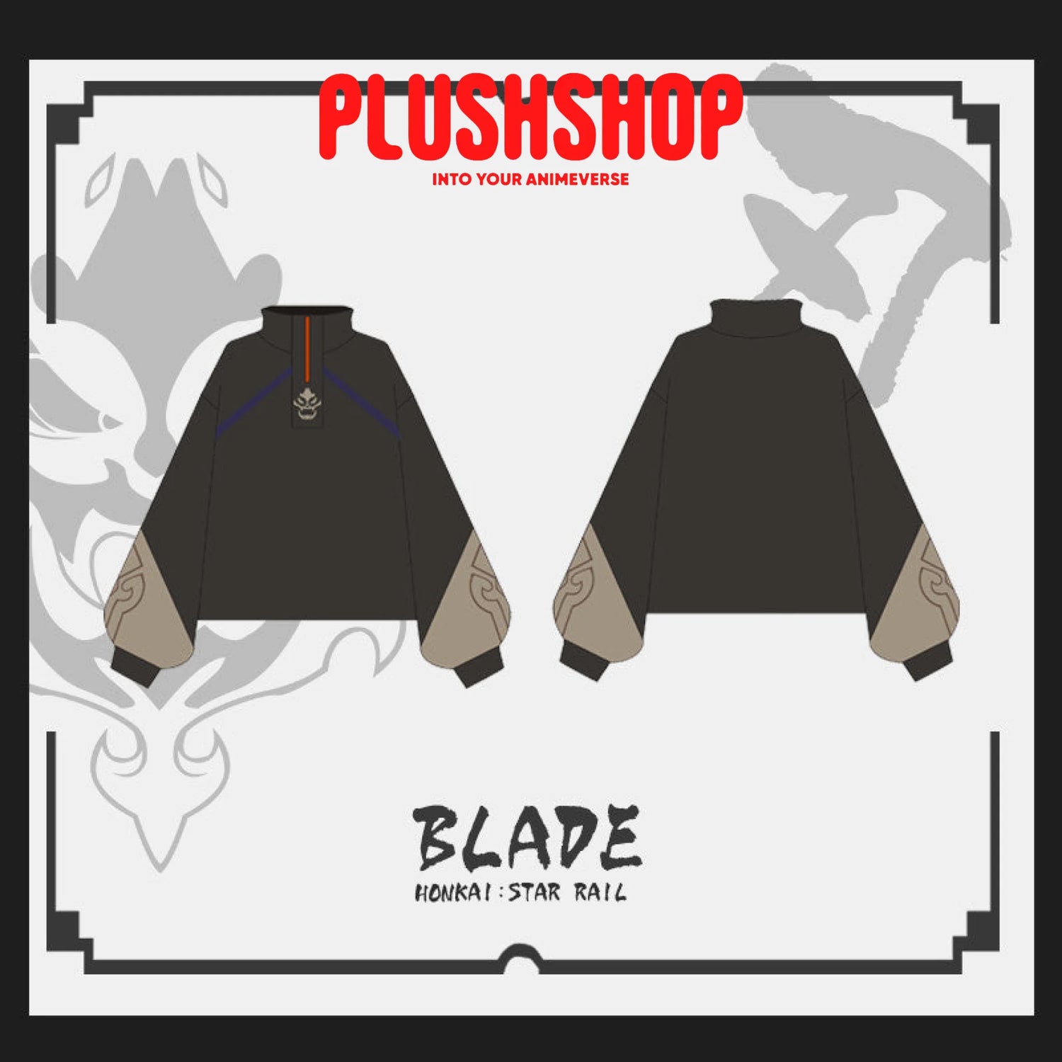 Honkai Starrail Game Character Blade Design Element Cosplay Outfit Jacket Sweater Pants Fleece 服装