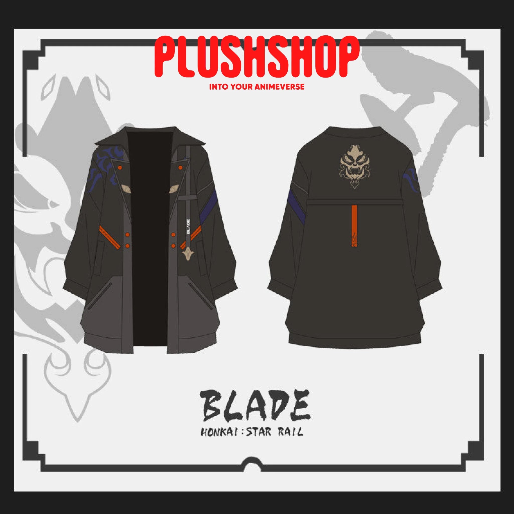 Honkai Starrail Game Character Blade Design Element Cosplay Outfit Jacket Sweater Pants 服装