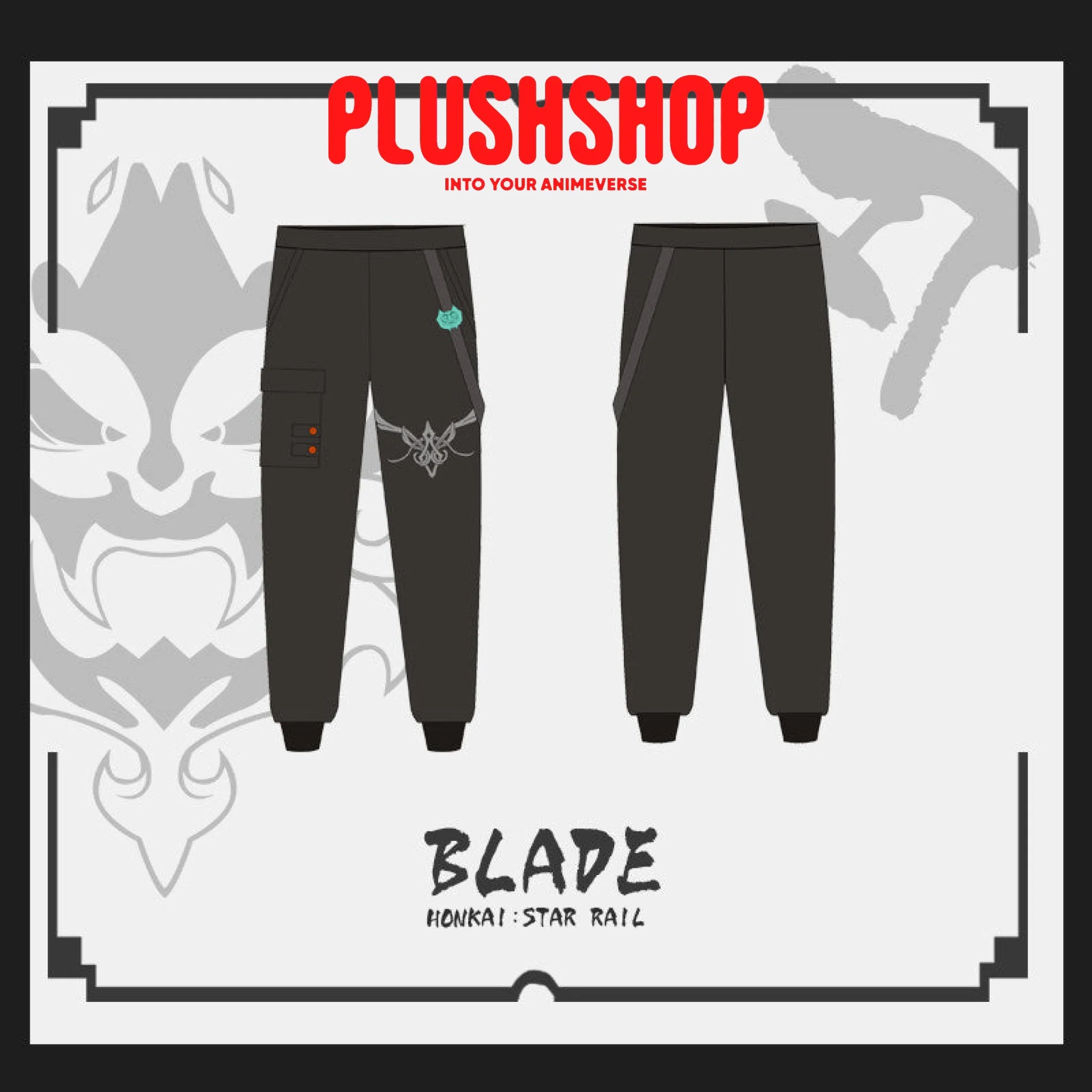 Honkai Starrail Game Character Blade Design Element Cosplay Outfit Jacket Sweater Pants 服装