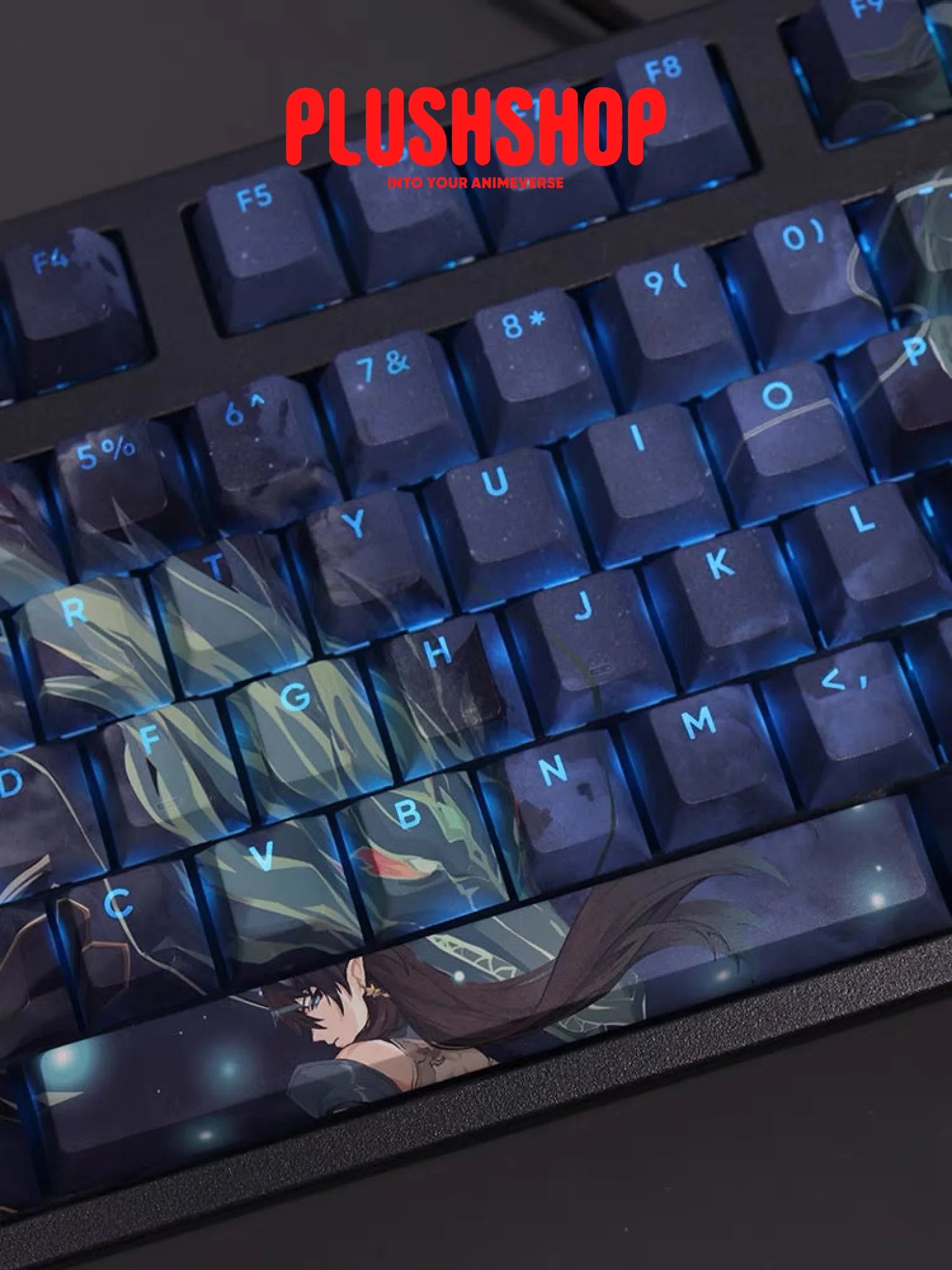 Honkai Starrail Pbt Keycaps Game Character Danheng Imbibitor Lunae Keyboard Decoration 108 Keycap