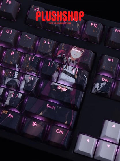 Honkai Starrail Pbt Keycaps Game Character Kafka Keyboard Decoration 108 Keycap Set 键盘键帽