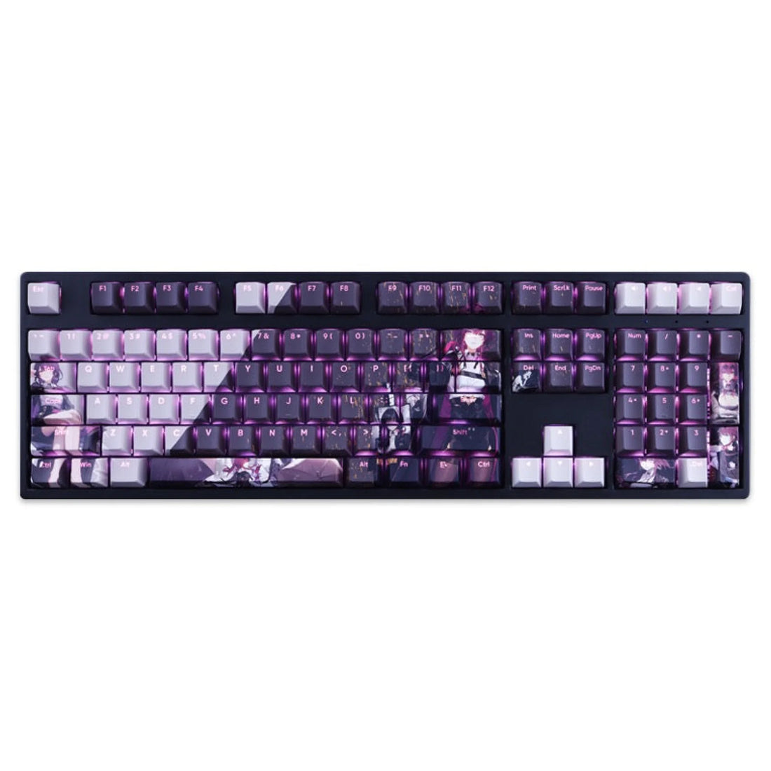 Honkai Starrail Pbt Keycaps Game Character Kafka Keyboard Decoration 108 Keycap Set Translucent