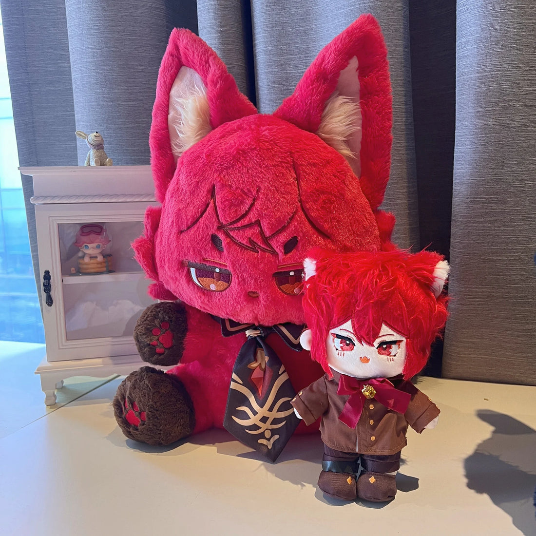 Genshin Impact Diluc Dilucmeow Plushie Combo Pack