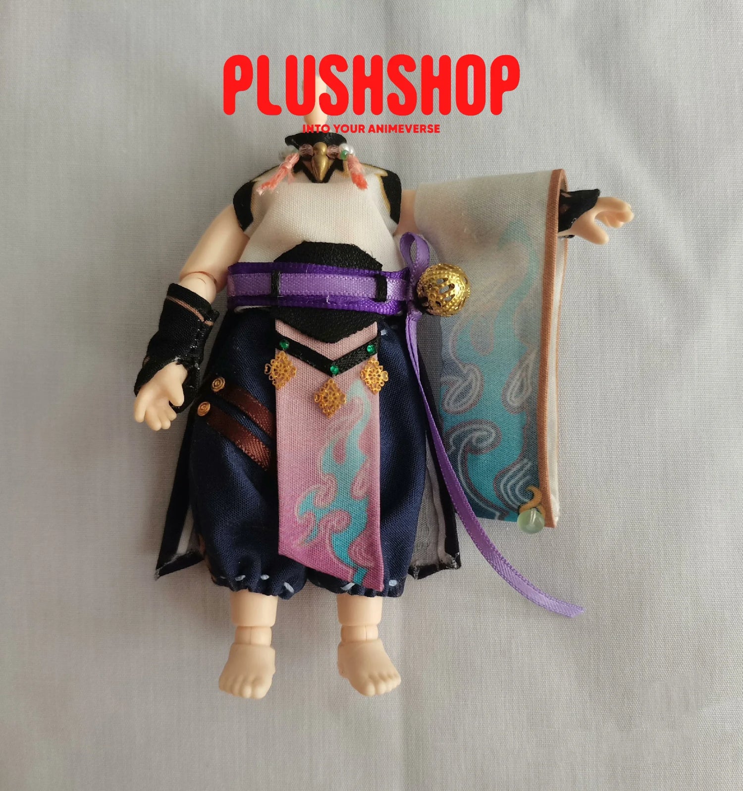 [In Stock] Genshin Xiao Ob11 Doll Moveable Toys With Head Orginal Outfit Only