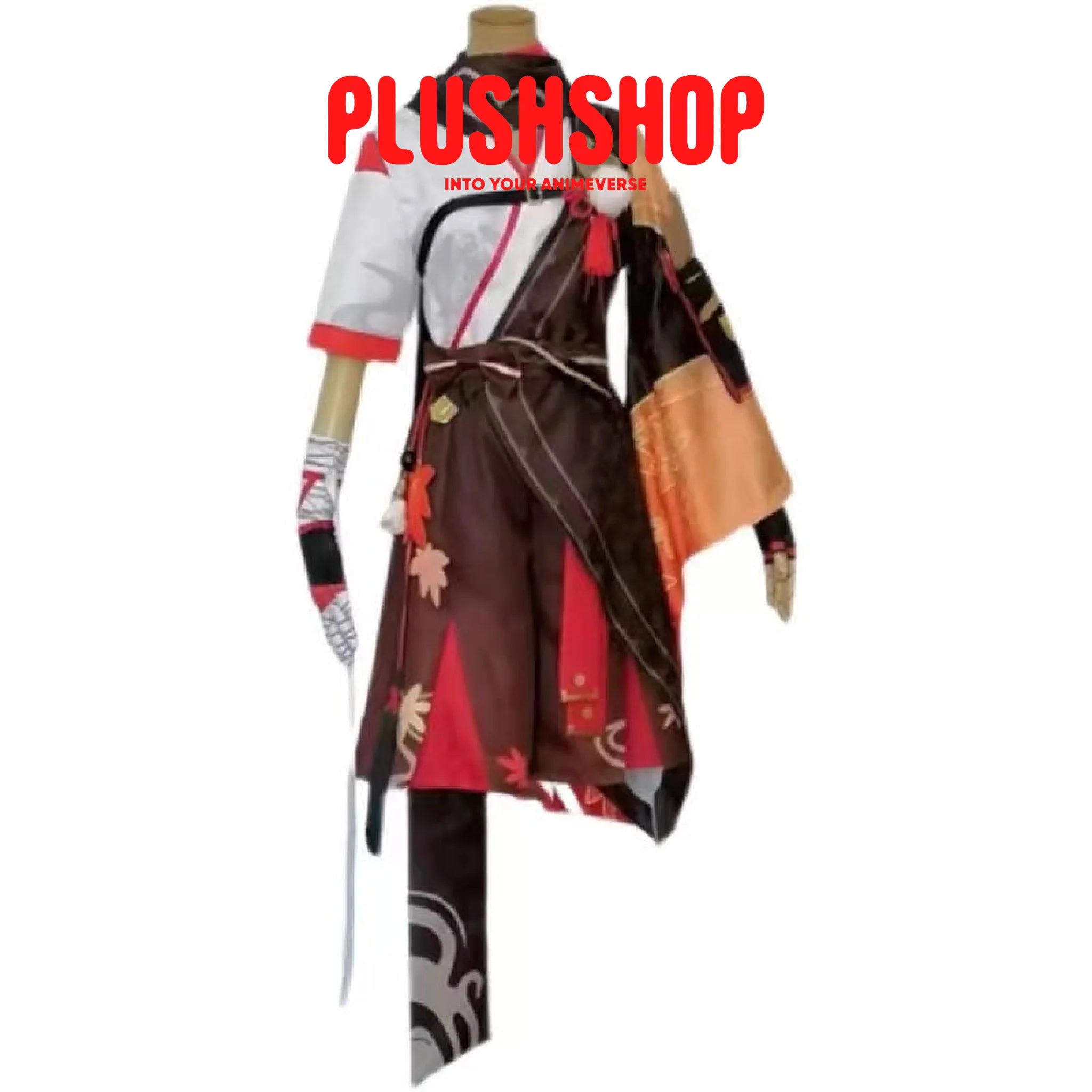 Genshin Impact Kazuha Cosplay Costume Outfit Wig Outfit-S
