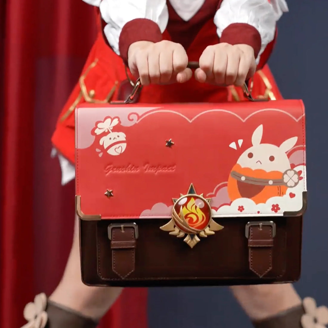 Genshin Impact Messenger Bag Pu Leather Klee Theme Impression Pre-Order