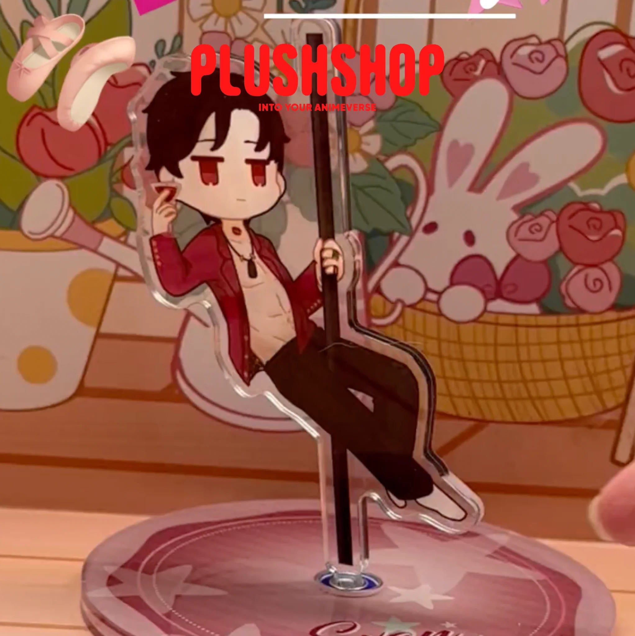 Light And Night Characters Creative Pole Dance Rotating Acrylic Standee(Pre - Order) 亚克力立牌