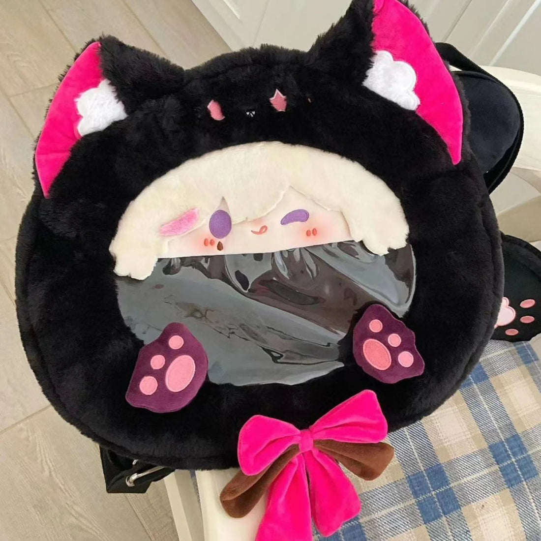 Genshin Meow Characters Lyney Display Backpack Itabag 包