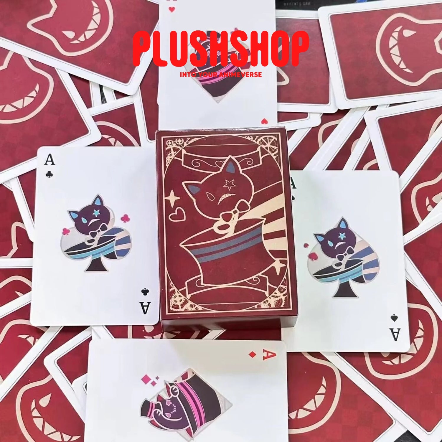 Genshin Impact Lyney Cosplay Prop Playing Cards 54Pcs Playing Cards(Lyney&amp;Lynette)