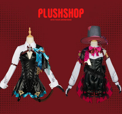 Genshin Impact Lyney &amp; Lynette Cosplay Outfit Clohes Wig Cosplay