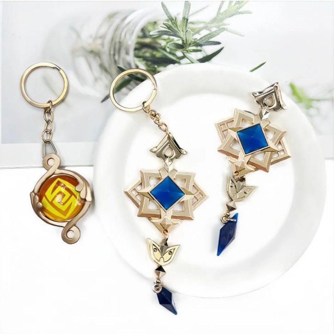 Genshin Impact Navia’s Hat Accessories Keychain And Brooch 钥匙扣